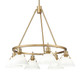 Golden - 3306-6 BCB-OP - Six Light Chandelier - Orwell - Brushed Champagne Brass