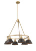 Orwell Six Light Chandelier (3306-6 BCB-RBZ)