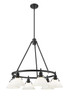 Orwell Six Light Chandelier (3306-6 BLK-OP)