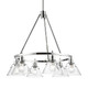 Golden - 3306-6 CH-CLR - Six Light Chandelier - Orwell - Chrome
