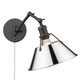 Orwell One Light Wall Sconce (3306-A1W BLK-CH)