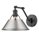 Orwell One Light Wall Sconce (3306-A1W BLK-PW)