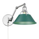 Orwell One Light Swing Arm Wall Sconce (3306-A1W CH-GN)