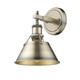 Golden - 3306-BA1 AB-AB - One Light Bath Vanity - Orwell - Aged Brass