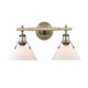 Golden - 3306-BA2 AB-OP - Two Light Bath Vanity - Orwell - Aged Brass