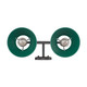 Orwell Two Light Vanity (3306-BA2 BLK-GN)