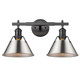 Orwell Two Light Bath Vanity (3306-BA2 BLK-PW)