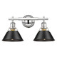 Orwell Two Light Bath Vanity (3306-BA2 CH-BLK)