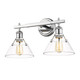 Orwell Two Light Bath Vanity (3306-BA2 CH-CLR)
