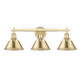 Golden - 3306-BA3 BCB-BCB - Three Light Bath Vanity - Orwell - Brushed Champagne Brass