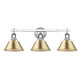 Golden - 3306-BA3 CH-BCB - Three Light Bath Vanity - Orwell - Chrome