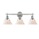 Golden - 3306-BA3 PW-OP - Three Light Bath Vanity - Orwell - Pewter