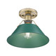 Orwell One Light Flush Mount (3306-FM AB-GN)