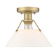 Orwell One Light Flush Mount (3306-FM BCB-OP)