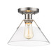 Orwell One Light Flush Mount (3306-FM PW-CLR)