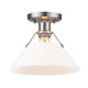 Orwell One Light Flush Mount (3306-FM PW-OP)