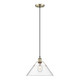 Golden - 3306-L AB-CLR - One Light Pendant - Orwell - Aged Brass