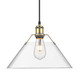 Orwell One Light Pendant (3306-L AB-CLR)