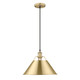 Golden - 3306-L BCB-BCB - One Light Pendant - Orwell - Brushed Champagne Brass