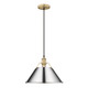 Golden - 3306-L BCB-CH - One Light Pendant - Orwell - Brushed Champagne Brass