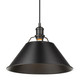 Orwell One Light Pendant (3306-L BLK-BLK)