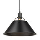 Orwell One Light Pendant (3306-L BLK-BLK)