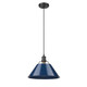 Orwell One Light Pendant (3306-L BLK-NVY)