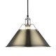 Orwell One Light Pendant (3306-L CH-AB)