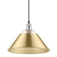 Orwell One Light Pendant (3306-L CH-BCB)