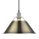 Orwell One Light Pendant (3306-L PW-AB)