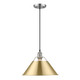 Golden - 3306-L PW-BCB - One Light Pendant - Orwell - Pewter