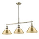 Orwell Three Light Linear Pendant (3306-LP AB-BCB)