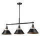 Orwell Three Light Linear Pendant (3306-LP BLK-BLK)