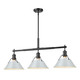 Orwell Three Light Linear Pendant (3306-LP BLK-DB)