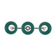 Orwell Three Light Linear Pendant (3306-LP BLK-GN)