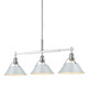 Orwell Three Light Linear Pendant (3306-LP CH-DB)