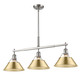 Orwell Three Light Linear Pendant (3306-LP PW-BCB)