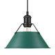 Golden - 3306-M BLK-GN - One Light Pendant - Orwell - Matte Black