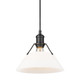 Orwell One Light Pendant (3306-M BLK-OP)