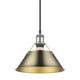Orwell One Light Pendant (3306-M PW-AB)