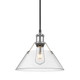 Orwell One Light Pendant (3306-M PW-CLR)