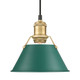 Golden - 3306-S BCB-GN - One Light Pendant - Orwell - Brushed Champagne Brass