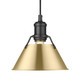 Orwell One Light Mini Pendant (3306-S BLK-BCB)