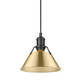 Orwell One Light Mini Pendant (3306-S BLK-BCB)