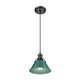 Orwell One Light Pendant (3306-S BLK-GN)