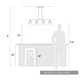 Kepler Four Light Linear Pendant (3308-LP BLK-WTG)