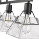 Kepler Four Light Linear Pendant (3308-LP BLK-WTG)