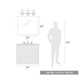 Lana Three Light Bath Vanity (3320-BA3 PW-WHT)