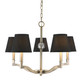 Golden - 3500-5 AB-GRM - Five Light Chandelier - Waverly - Aged Brass