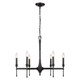 Golden - 3509-6 BLK - Six Light Chandelier - Landon - Matte Black